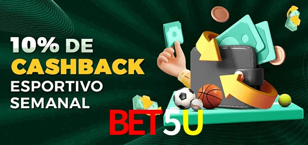 10% de bônus de cashback na Bet5U